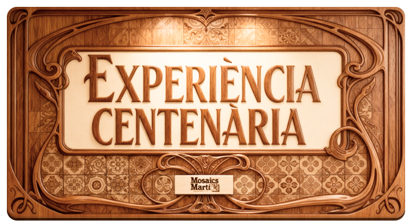 Experiencia centenaria en el Taller de Mosaics Martí Experiencia centenaria en el Taller de Mosaics Martí