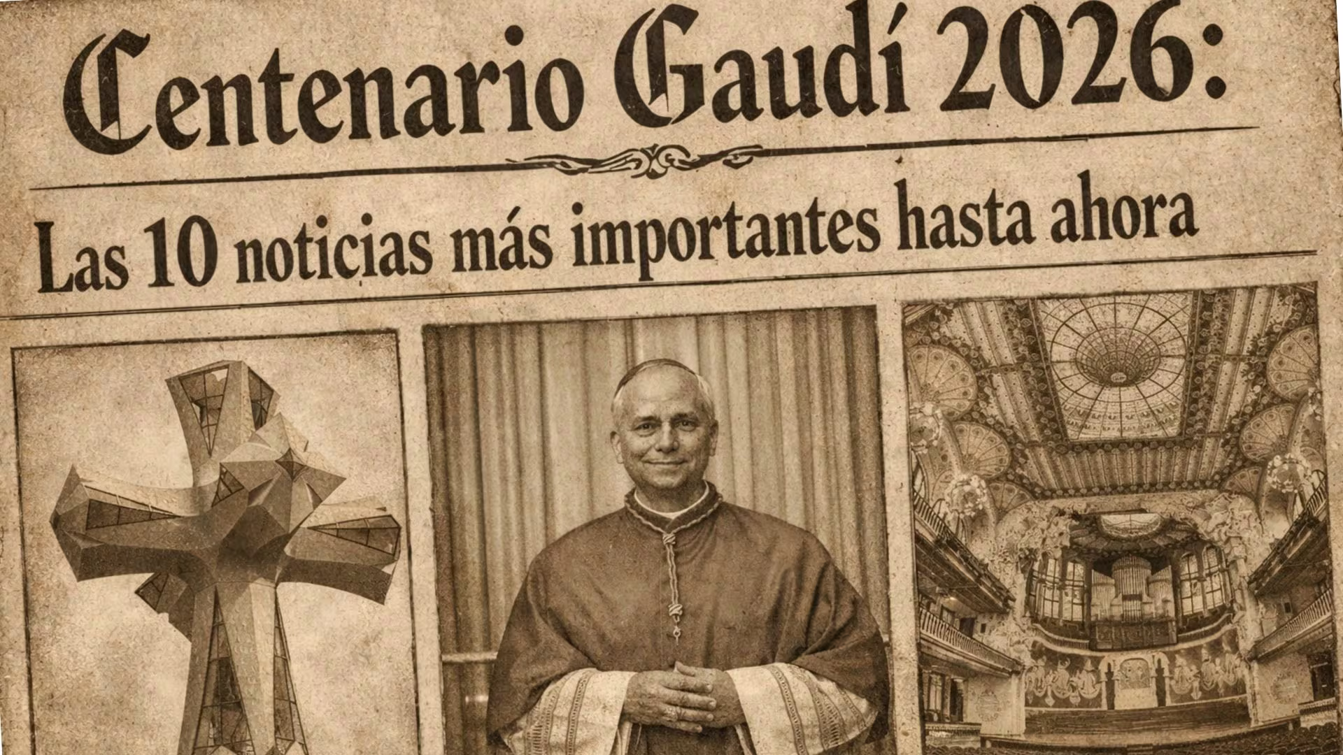Portada noticias del Centenario Gaudí 2026 hasta marzo