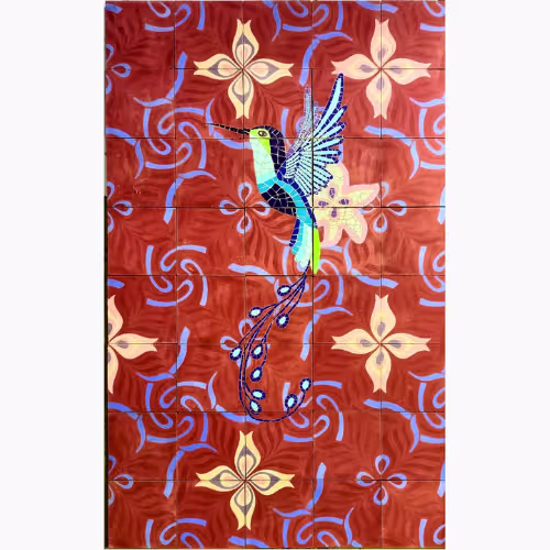 1 de 4 Obra Colibri by Hart Mosaics Artista Trencadís en Barcelona