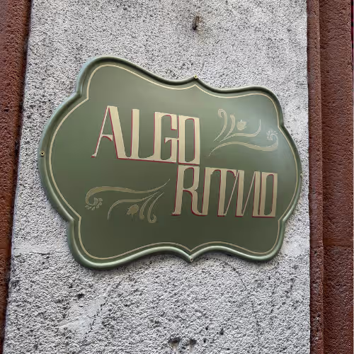 Rótulo vintage «Algo Ritmo» de Barcelona Rótulo vintage "Algo Ritmo" de Barcelona