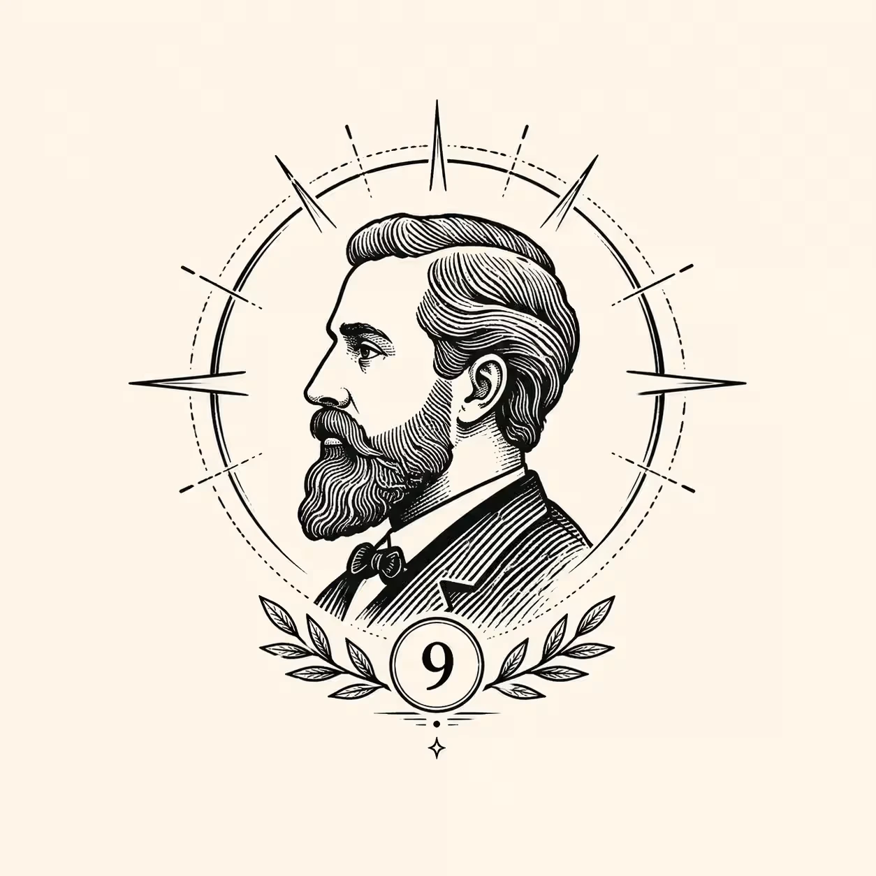 Icono retrato de Antoni Gaudí para artículo sobre la Sagrada Família y la visita del Papa