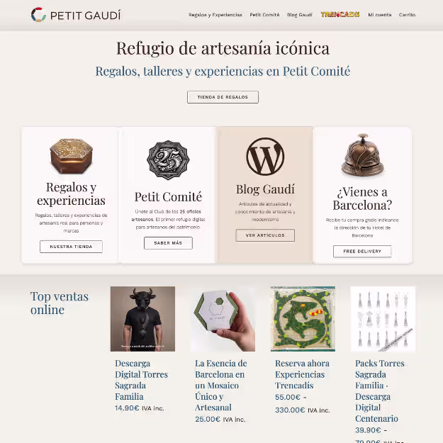 Tienda online de regalos modernistas Petit Gaudí