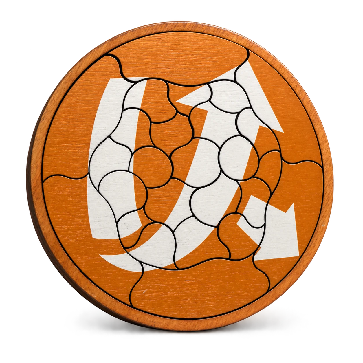Puzzle Trencadís de madera personalizado con diseño gráfico corporativo para regalo de empresa